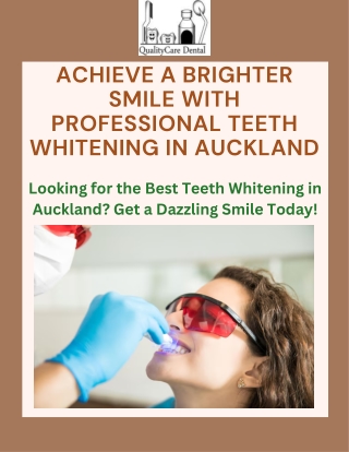 Professional Teeth Whitening Dentists in Auckland – Brighten Your Smile Today