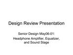 Design Review Presentation