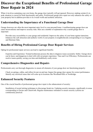 trusted garage door services Los Angeles: 11 Thing You're Forgetting to Do