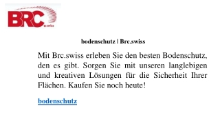 bodenschutz  Brc.swiss