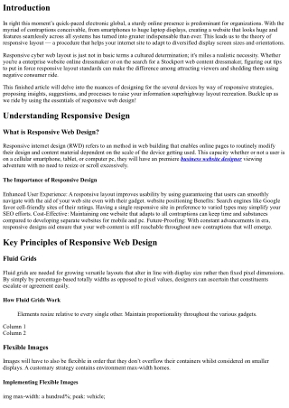Designing for Different Devices: A Responsive Approach