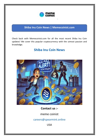Shiba Inu Coin News  Memecoinist