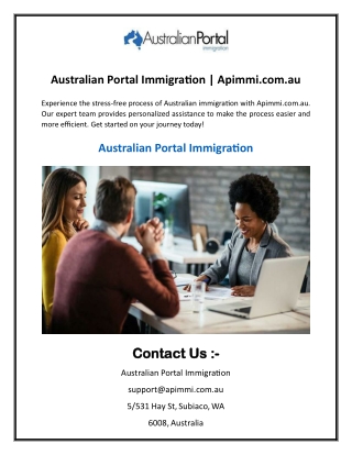 Australian Portal Immigration  Apimmi.com.au