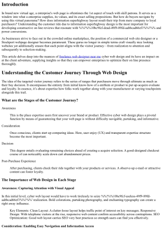 Understanding the Customer Journey Through Web Design