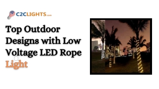 Top Outdoor Designs with Low Voltage LED Rope Light