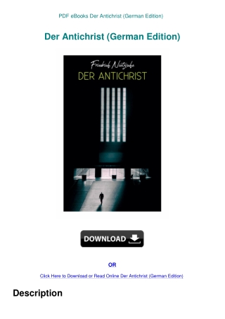 PDF eBooks Der Antichrist (German Edition)
