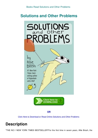 Books Read Solutions and Other Problems