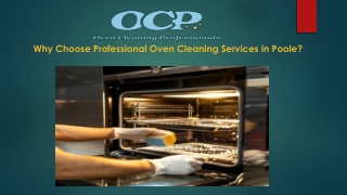 Why Choose Professional Oven Cleaning Services in Poole?