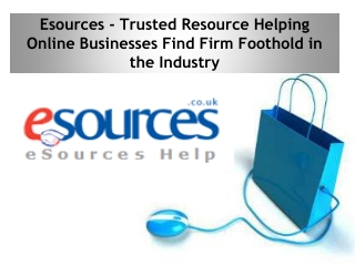 Esources - Trusted Resource Helping Online Businesses
