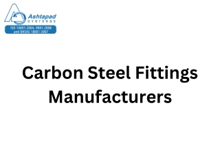 Carbon Steel Fittings Manufacturers