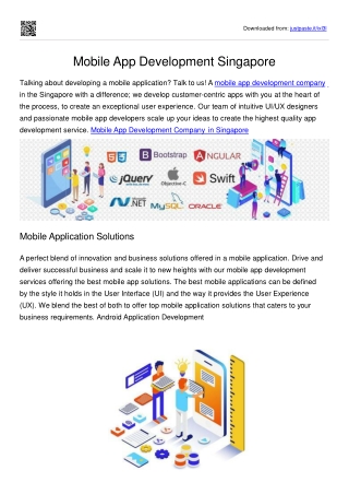 Mobile App Development Sg
