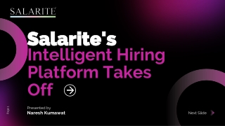 Salarite's Intelligent Hiring Platform Takes Off
