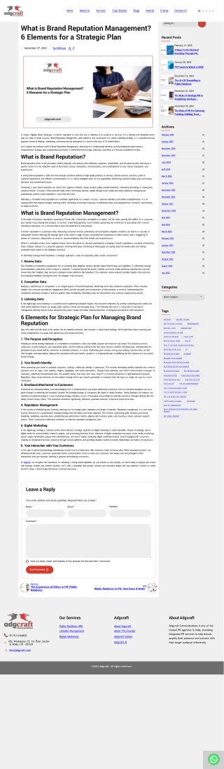 Brand Reputation Management