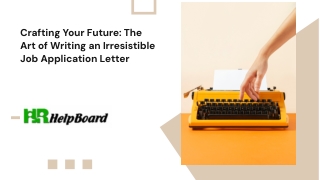 How to write a Job Application Letter