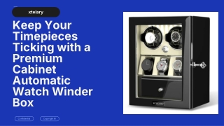 Premium Cabinet Automatic Watch Winder Box