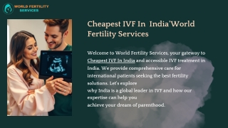 Cheapest IVF In India