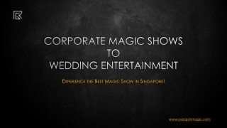 Best Magician Singapore