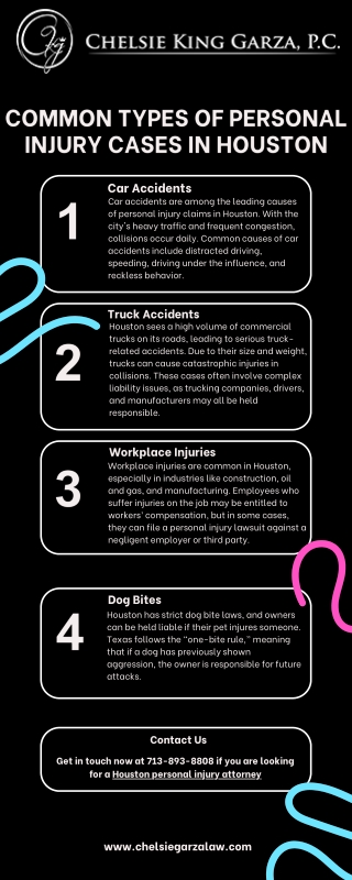 Common Types of Personal Injury Cases in Houston