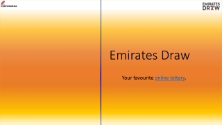 Emirates Draw PPT 32