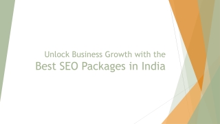 Unlock Business Growth with the Best SEO Packages