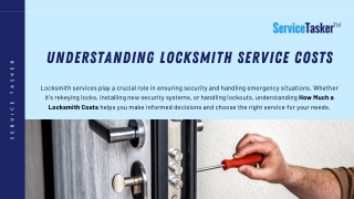 Understanding Locksmith Service Costs