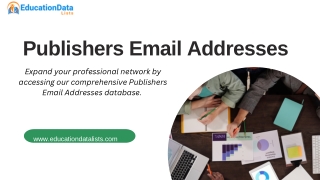Publishers Email Addresses