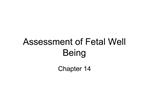 Assessment of Fetal Well Being