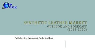 Synthetic Leather Market Size Analysis by Size, Share(2024-2030)