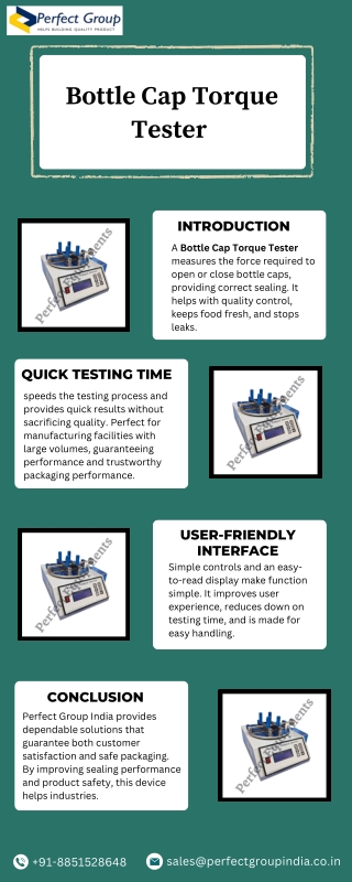 Bottle Cap Torque Tester