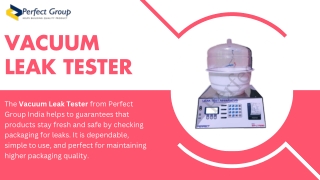 Vacuum Leak Tester
