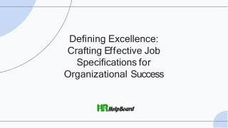 Job Specification Example