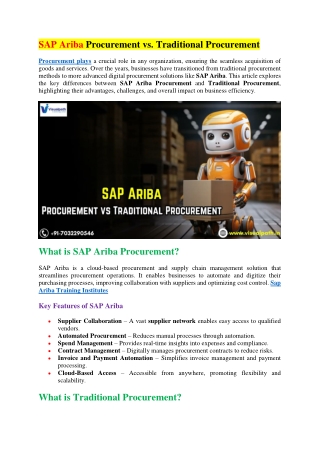The Best SAP Ariba Training in India - SAP Ariba Course