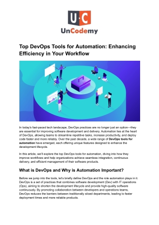 Top DevOps Tools for Automation_ Enhancing Efficiency in Your Workflow