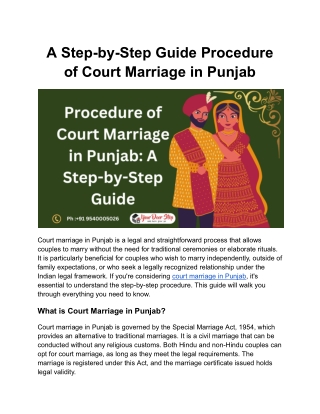 Procedure of Court Marriage in Punjab_ A Step-by-Step Guide