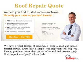 Roofing Quote