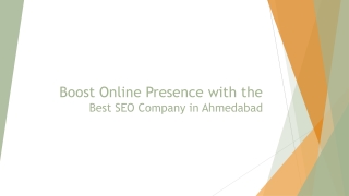 Boost Online Presence with the Best SEO Company