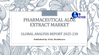 Pharmaceutical Aloe Extract Market: Trends, Growth, and Industry Insights