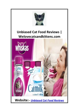Unbiased Cat Food Reviews  Welovecatsandkittens.com
