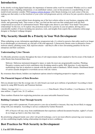 Why Security Should Be a Priority in Your Web Development