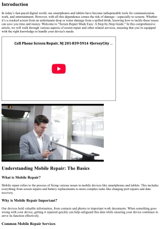 Screen Repair Made Easy: A Step-by-Step Guide