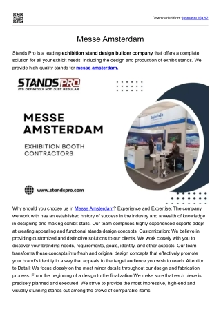 Messe Amsterdam