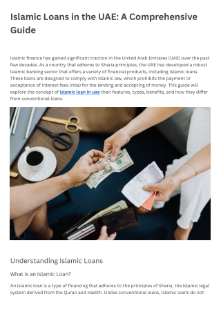 Islamic Loans in the UAE A Comprehensive Guide