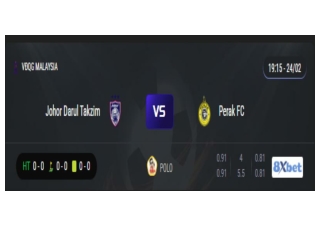 Trực tiếp Johor Darul Takzim vs Perak FC 19:15, ngày 24/02/2025