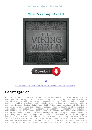 PDF Books The Viking World
