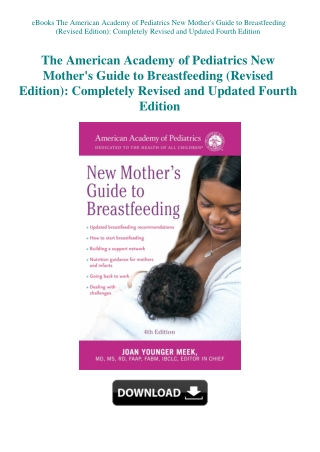 eBooks The American Academy of Pediatrics New Mother's Guide to Breastfeeding (Revised Edition) Comp