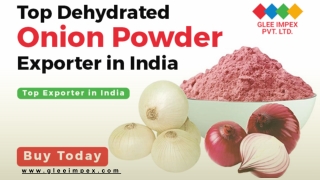 Pure & Dehydrated White & Red Onion Powder Exporter from India