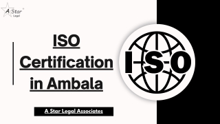 ISO Certification in Ambala