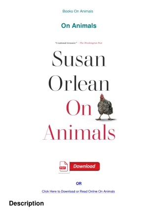 Books  On Animals