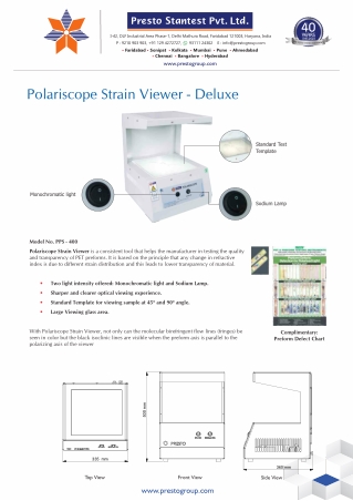 Polariscope Strain Viewer - Deluxe