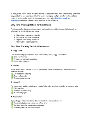 Best Time Tracking Tools for Freelancers to Boost Productivity